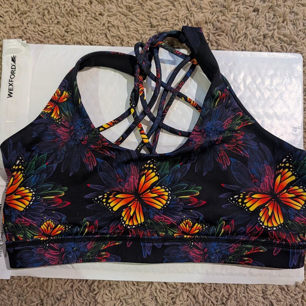 CVG Size M Butterfly Back Bra - Butterfly Effect